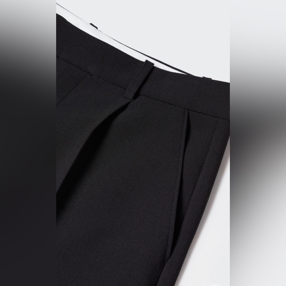MANGO Pleat Straight Trouser. Size 14. Black. - Picture 5 of 10